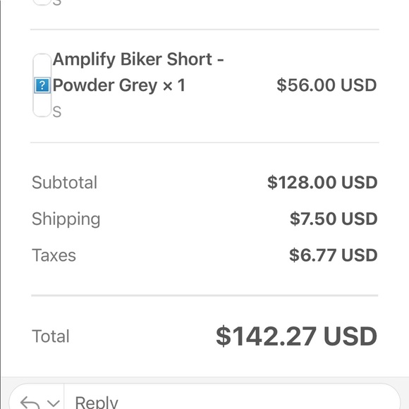 ALPHALETE 7.5 OG BIKER SHORTS SMALL IN POWDER GREY - Picture 7 of 7